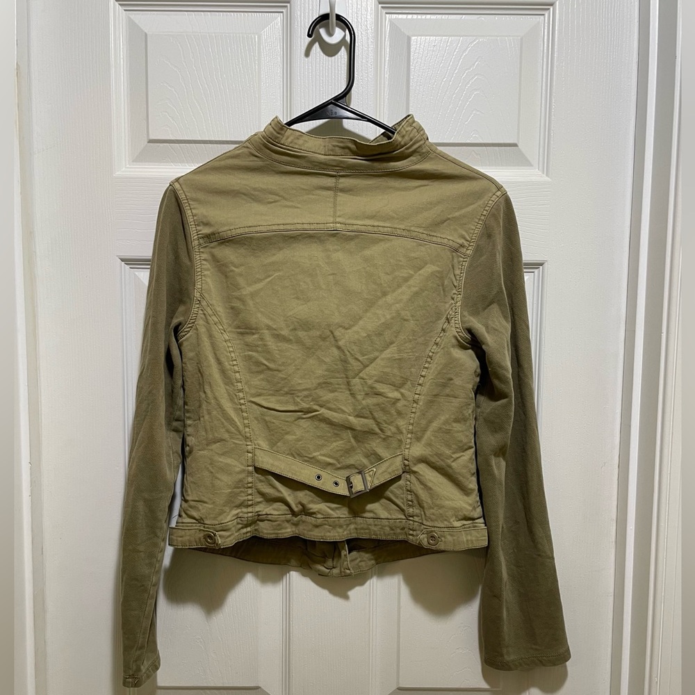 Altar’d State Army Green Off-Center Zip Jacket - Picture 3 of 4